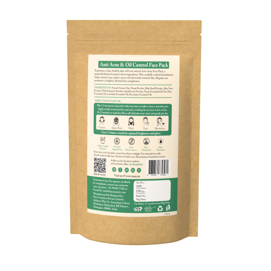 Anti Acne & Oil Control – Face Pack