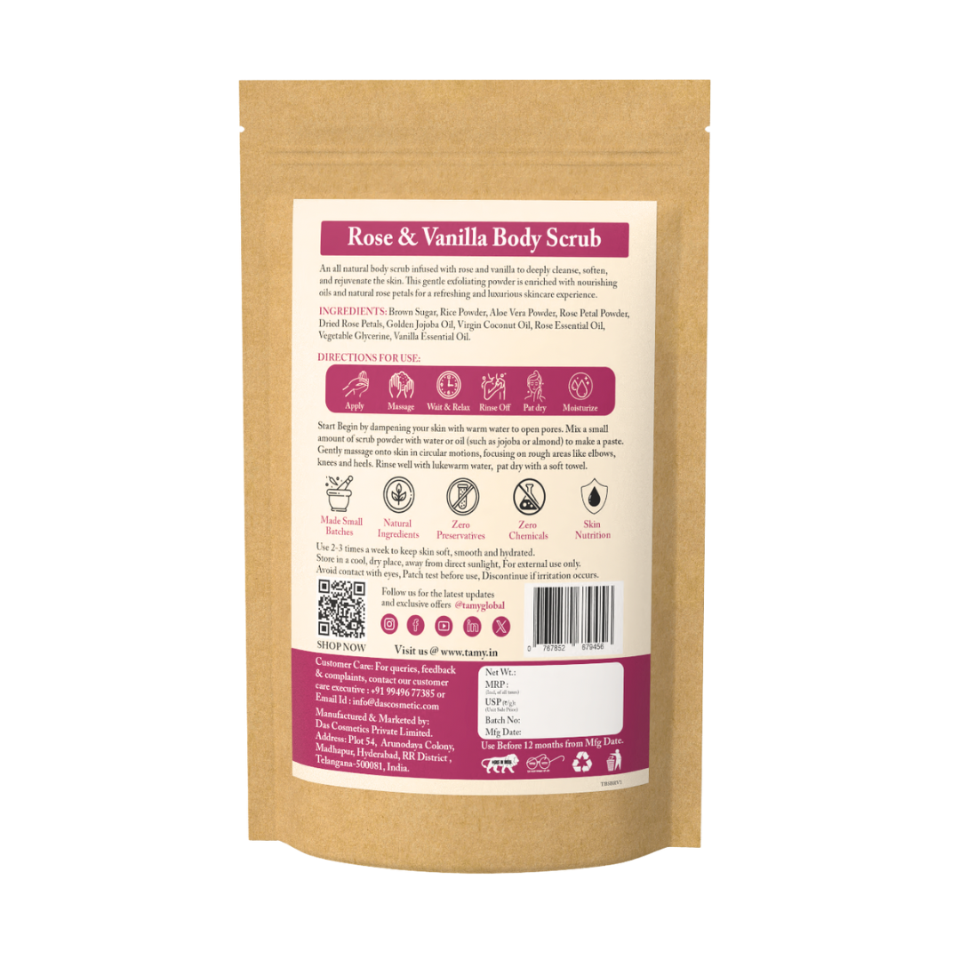 Rose  & Vanilla Scrub